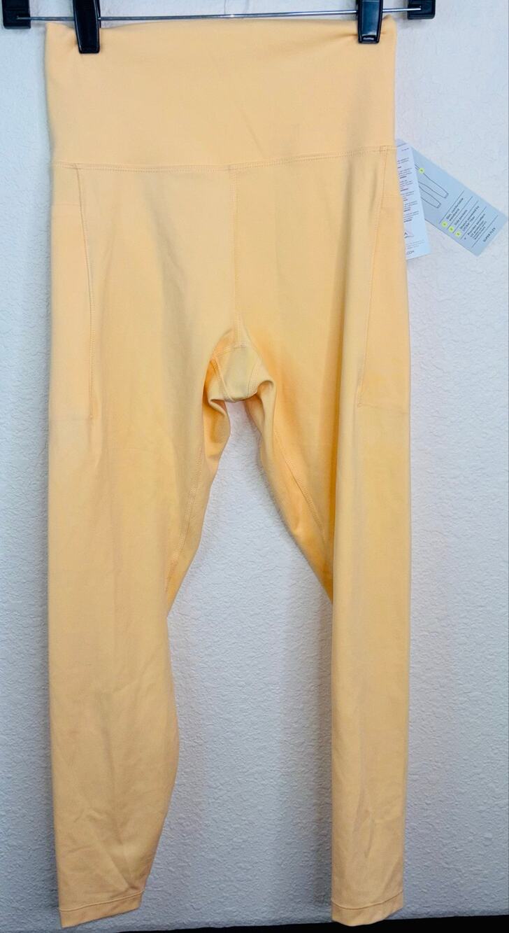All in Motion Seamless High-Rise Super Flex Yellow Leggings Women Size Med
